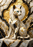 chat, contemporain, luxe/premium