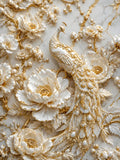 oiseau, fleurs, luxe/premium