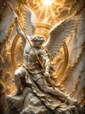guerrier, spirituel, marbre