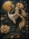 oiseau, fleurs, classique
