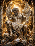 guerrier, spirituel, marbre