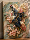 oiseau, fleurs, classique