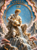 zodiac/astrologie, portrait, marbre
