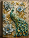 oiseau, fleurs, contemporain