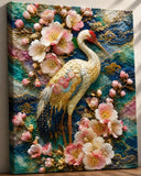 oiseau, fleurs, classique