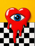 cœur, pop art, contemporain