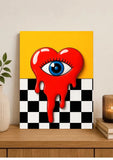 cœur, pop art, contemporain