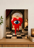visage abstrait, moderne, luxe/premium