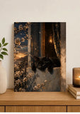 chat, paysage, photographique
