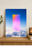 Toile Portail Chromatique dans les Nuages Tableau décoratif 30 x 40 cm