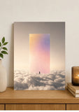 Toile Monolithe Pastel au-dessus des Nuages Tableau décoratif 30 x 40 cm