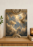 Toile Fresque Céleste des Anges Tableau décoratif 30 x 40 cm